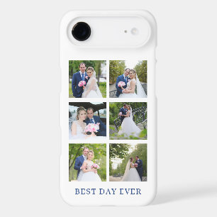 Personalized 6 Square Wedding Photo Collage iPhone 17 Air Case