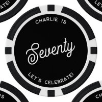 Personalized 70 Seventy Seventieth Birthday