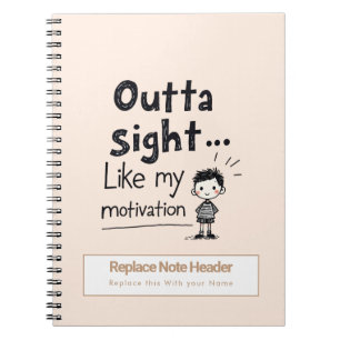 Personalized 70s Slang Themed Notebook