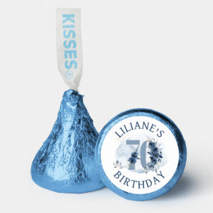 Personalized 70th Birthday Floral Number 70 Hershey®'s Kisses®