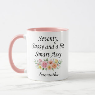 Personalized 70th Birthday Mug gifts for women