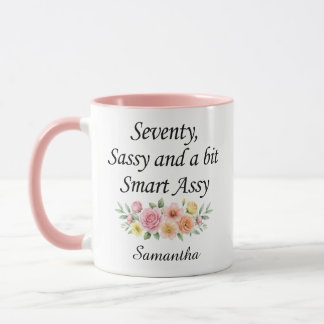 Personalized 70th Birthday Mug gifts for women