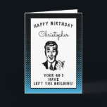 Personalized 70th Birthday Over The Hill Funny Card<br><div class="desc">Say happy birthday and have some fun with this vintage retro style birthday card with that "over the hill" vibe. Easily customized using the template provided.</div>