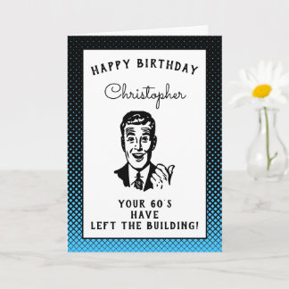 Personalized 70th Birthday Over The Hill Funny Card