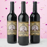 Personalized 70th Birthday Vintage Photo Template Wine Label<br><div class="desc">Celebrate your loved one's special 70th birthday with this charming personalized vintage photo label. Perfect for a bottle of favorite wine, this label can be customized to feature any photo you would like. Click to see in store for more options and to make your loved one's 70th birthday one to...</div>