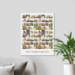 Personalized 72 Photo Collage Canvas Print<br><div class="desc">Create Your Own Personalized 72 Photo Collage Canvas Print</div>