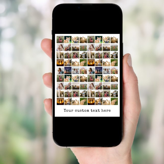 Personalized 72 Photo Collage Poster (Front Digital)