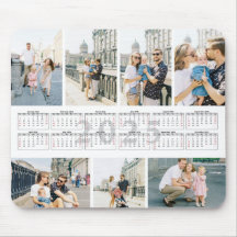 Personalized 7 Family Photo 2025 Calendar