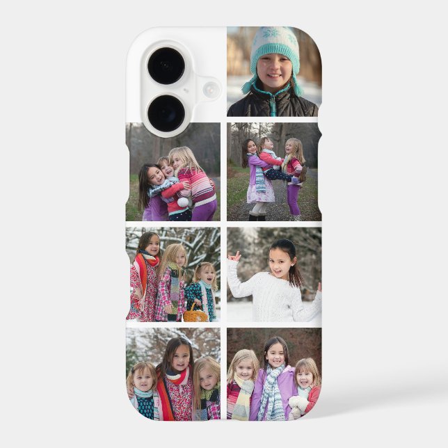 Personalized 7 Photo Collage Case-Mate iPhone Case (Back)