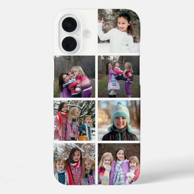 Personalized 7 Photo Collage Case-Mate iPhone Case (Back)