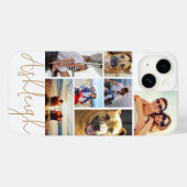 Personalized 7 Photo Collage Custom Colors Case-Mate iPhone Case (Back (Horizontal))
