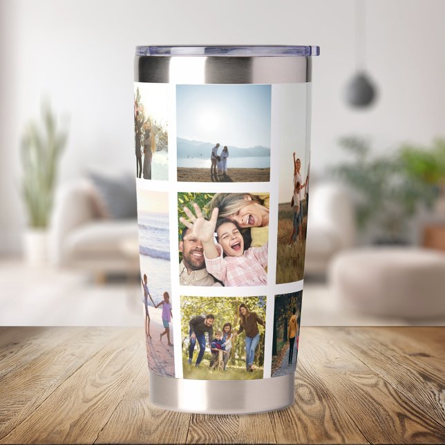 Personalized 7 Photo Collage Insulated Tumbler (Creator Uploaded)