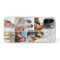 Personalized 7 Photo Collage on Grey Marble