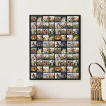 Personalized 80 Photo Collage Faux Canvas Print<br><div class="desc">Create Your Own Personalized 80 Photo Collage Faux Canvas Print</div>