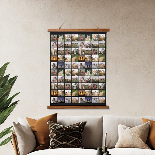 Personalized 80 Photo Collage Hanging Tapestry
