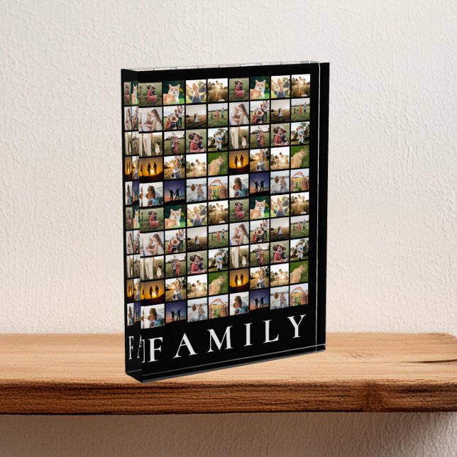 Personalized 80 Photo Collage Photo Block (Creator Uploaded)