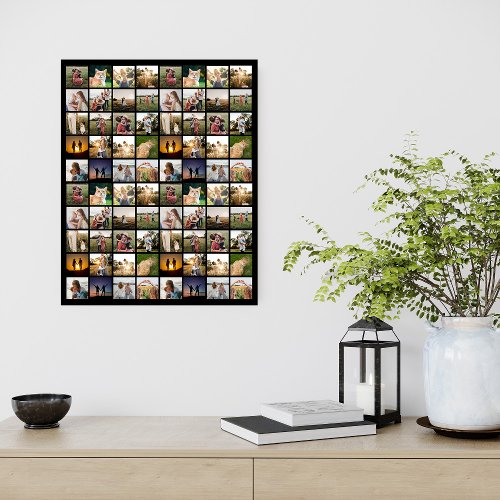 Personalized 80 Photo Collage Poster