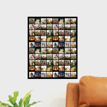 Personalized 80 Photo Collage Poster