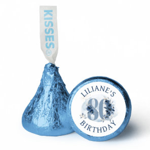 Personalized 80th Birthday Floral Number 80 Hershey®'s Kisses®