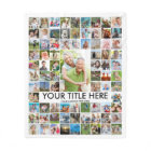 Personalized 81 Photo Collage Custom Color