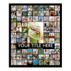 Personalized 81 Photo Collage Custom Color