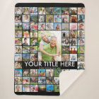 Personalized 81 Photo Collage Custom Color