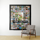 Personalized 81 Photo Collage Custom Color