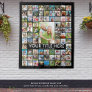 Personalized 81 Photo Collage Custom Color Tapestry