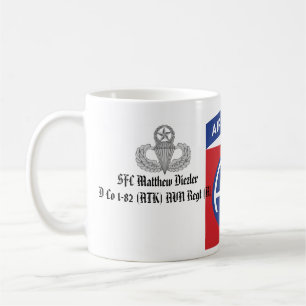 Personalized 82nd Airborne Mug (w/Jump Wings)