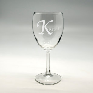 Personalized Large 15 Ounce Stemless Wine Glasses with Greek Designs