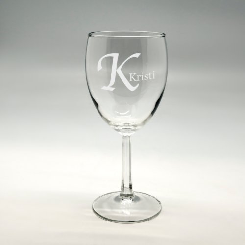 Personalized 85 oz Wine Glass