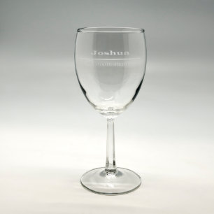 Personalized 8.5 oz Wine Glass #8