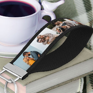 Personalized 8 Photo Collage | Landscape Pictures Wrist Keychain
