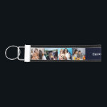 Personalized 8 Photo Collage With Custom Text      Wrist Keychain<br><div class="desc">Personalized 8 Photo Collage With Custom Text Wrist Keychain.  you can contact me for assistance.</div>