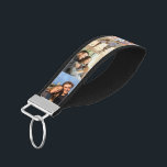 Personalized 8 Photo Collage Wrist Keychain<br><div class="desc">Create your own personalized wrist keychain with a custom photo strip. The template is set up for you to create your photo collage with up to 8 different images. Family photographs, pet pictures, selfies, instagram pics or wedding portraits will all look great. If you don't have 8 different photos or,...</div>