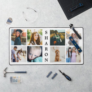 Personalized 8-Photo Picture Desk Mat