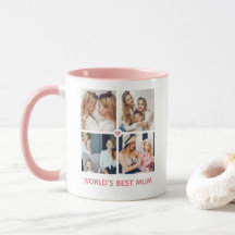 Personalized 8-photo 'World's Best Mum'