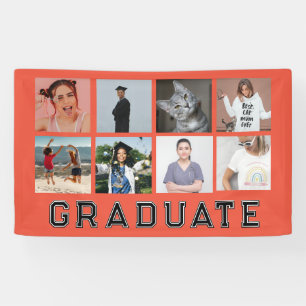 Personalized 8 Photos Graduation Graduate Party Banner