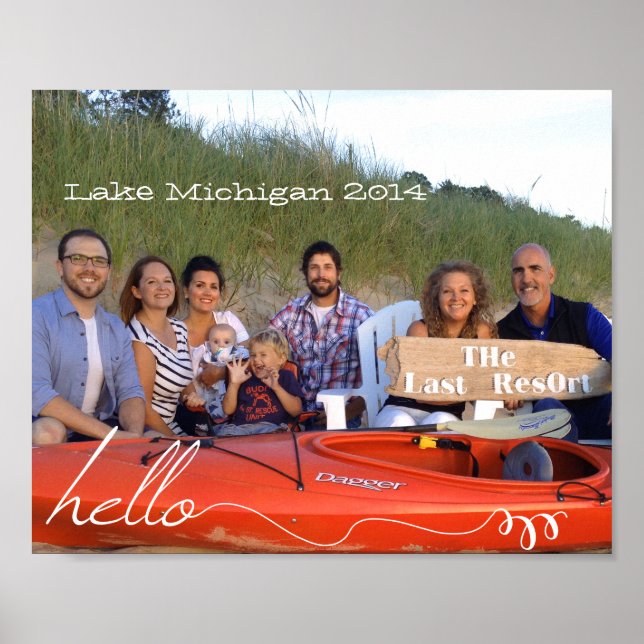 Personalized 8 x 10 Family Photos Poster (Front)