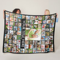Personalized 90 Photo Collage Custom Color