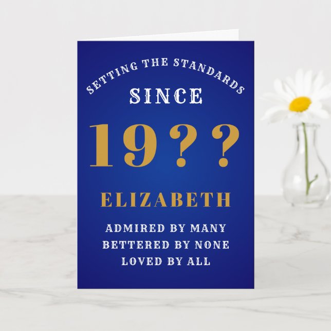 Personalized 90th Birthday 1930s Add Your Name Card (Small Plant)