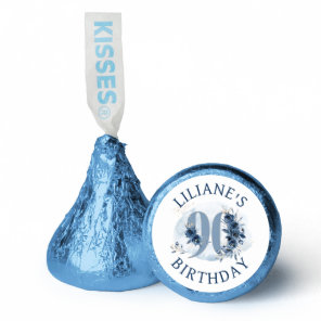 Personalized 90th Birthday Floral Number 90 Hershey®'s Kisses®