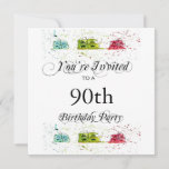 Personalized 90th Birthday Party Invitations at Zazzle