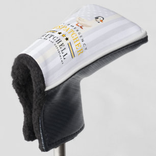 Personalized 911 Dispatcher Goose With Headset Golf Head Cover
