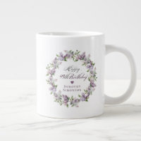 Personalized 95th Birthday Gift Purple Lilac