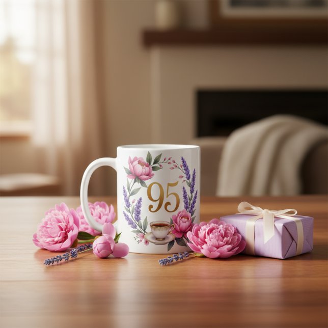 Personalized 95th Birthday Grandma Elegant Mug (Personalized 95th Birthday Grandma Elegant Mug)