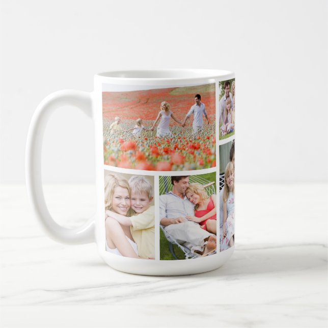Personalized 9 Family Photo Mug (Left)