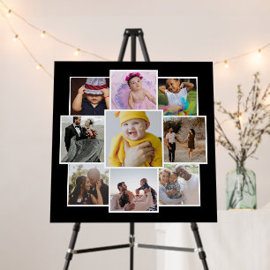 Personalized 9 Photo Collage Foam Board