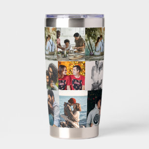 Personalized 9 Photo Collage Insulated Tumbler