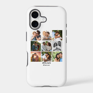 Personalized 9 Photo Collage Template for Couples iPhone 17 Case